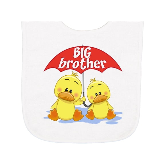 Inktastic Big Brother Duck Baby Terry Cloth Bib