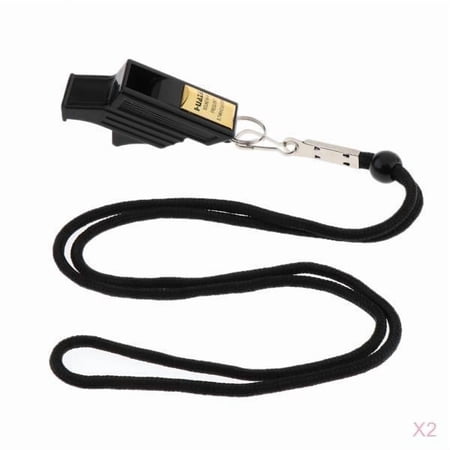 Tnarru 2 Set Safety Loud Referee Coaches for Sports, Emergency, Competition, Training with Lanyard/ Finger Clip/ Carry Case/ Mouthpiece