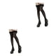 thumbnail image 4 of Sonducket Medias de red Lolita transpirables y de alta elasticidad de 2 piezas para un cómodo calcetines negros hasta el muslo fáciles de usar negro calcetines hasta los muslos 2Conjunto, 4 of 6