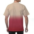 thumbnail image 6 of Summer Shirts for Men Khaki Short Sleeve Crew Neck Gradient T Shirt S-5XL Men’s Clothes Under $7, 6 of 8