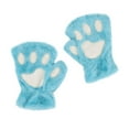thumbnail image 1 of Guantes sin dedos para mujer Guantes de gato Guantes cálidos de felpa sintética Guantes de gato bonitos para los dedos Guantes de invierno para cosplay Equipamiento para deportes de invierno, 1 of 4