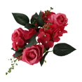 thumbnail image 4 of European Artificial Rose Candlestick Wreath For Table Wedding Decoration 20cm Artificial Rose Wreath Christmas Decor Window Prop, 4 of 12