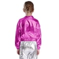 thumbnail image 4 of Miutii Kids Boys Girls Disco Party Dress Up Jazz Hip Hop Dancing Clothing Set for Stage Performance Dancewear Hot Pink 16, 4 of 5