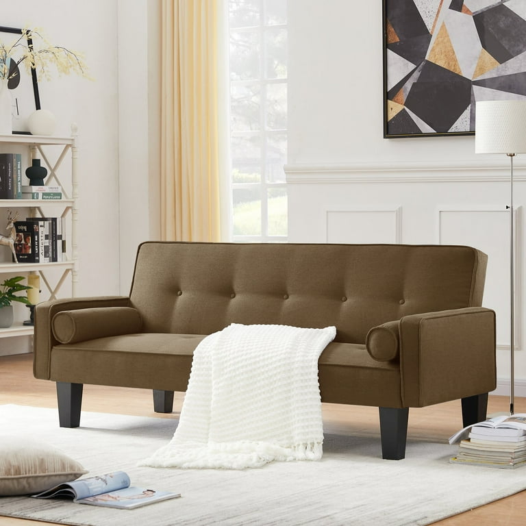 Brown couch walmart deals