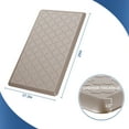 thumbnail image 3 of GALMAXS7 Kitchen Mat Anti Fatigue Cushioned Mat Khaki Kitchen Rug Memory Foam Ergonomic Rug 17"x 29", 3 of 11