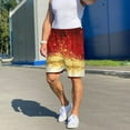 thumbnail image 5 of Wukai Red Gold Glitter Men’s Short Pajama Pants With Pockets Soft Sleep Pj Shorts for Men-3X-Large, 5 of 6