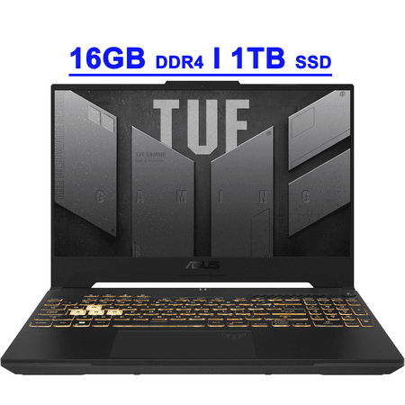 Asus TUF F15 Premium Gaming Laptop 15.6" FHD IPS 144Hz (MUX Switch + Optimus) Intel 12-core i5-12500H 16GB DDR4 1TB SSD GeForce RTX 3050 Backlit Thunderbolt4 USB-C Win11