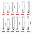 thumbnail image 4 of Mechanic's Best Friend, Chrome Vanadium Steel Ratchet Wrench Set, Flexible Tools For Complex Jobs And Precision Work, Storage Organizer Box Maintains Orderly Storage, 4 of 5
