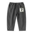 thumbnail image 5 of SUYOLL Children Boys Long Trousers Casual Loose Fit with Pockets Comfortable Elastic Waist Trousers Daily Wear Play Holiday Vacation Beach 3-10 Years, 5 of 5
