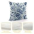 thumbnail image 4 of GOSMITH  Porcelain Throw Pillow Covers Set of Classic Chinoiserie Blue and White with Striped Pattern Pillowcases,Decorative Lumbar Cushion Covers for Couch Bed Car,, 4 of 5