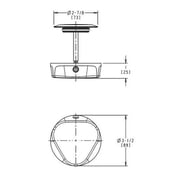 Geberit 151.551.21.1 Traditional TurnControl Trim Only: Chrome
