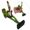 thumbnail image 1 of CRILSTYLEO Adorno De Rana Verde De Resina Con Instrumento Musical Ideal Para Creativa En Casa, 1 of 8