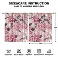 thumbnail image 2 of Cozy Floral Pattern Curtains 52x63 Inch Rod Pocket Blackout Drapes 2 Panels for Bedroom and Peaceful Ambiance, 2 of 2