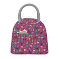 thumbnail image 1 of Fotbe Summer Flamingo Bolsa de Almuerzo con Estampado, Lonchera Aislada, Contenedor de Comida Reutilizable Tipo Cooler a Prueba de Fugas, 1 of 6