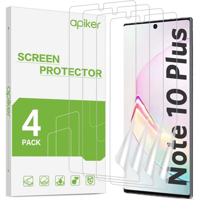 OMOTON 4 Pack Screen Protector Compatible with Samsung Galaxy Note 10