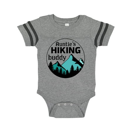 

Inktastic Auntie s Hiking Buddy with Mountains and Trees Gift Baby Boy or Baby Girl Bodysuit