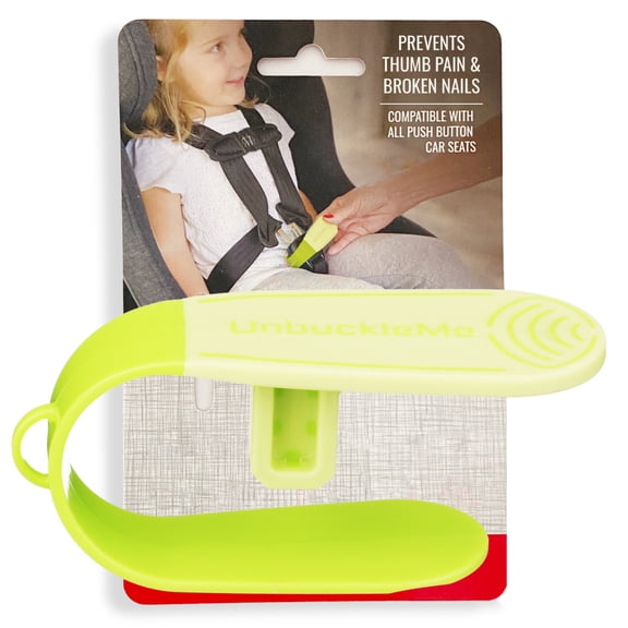 UnbuckleMe Car Seat Buckle Release Tool in Lime Green