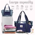 thumbnail image 3 of Gynky Travel Duffel Bag for Women Men Waterproof Carry On Expandable Duffle Tote Shoulder Weekender Overnight Bags w/ 3 Front Pocket/Wet Dry Pocket/Trolley Sleeve, Sport Dance Gym Luggage, 3 of 8