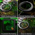 thumbnail image 4 of Anillo de comida para peces, 2 piezas, dispensador de comida para peces, accesorios para acuario, dispensador circular de comida para tortugas, guppy, bettas (negro), 4 of 5