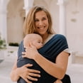 thumbnail image 3 of Boba Wrap Baby Carrier, Hands-Free Carrier Wrap, for Newborn Babies to Children - 7lbs-35lbs, Navy Blue, 3 of 5