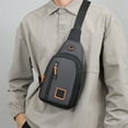 thumbnail image 2 of SLYNSHome Sling Bag for Men Chest Bags Women Crossbody Shoulder Pouch with Earphone Hole for Cycling Travel Camping (Dark Gray), 2 of 7