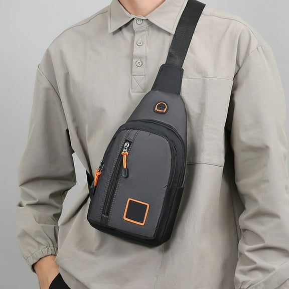 Men's Fashion Chest Bag, Large Capacity Waterproof Crossbody Bag, Adjustable Strap for Daily Use, Travel, Sports, and Business