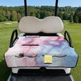 thumbnail image 2 of Whosucclay Marble Club Car Seat Covers, Travel Ready Design Foldable Golf Cart Seat Covers for Icon 2-Person Golf Carts Club Cars, Universal Fit 51.18 x 30.3 inches, 2 of 9