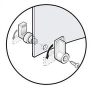 Gray Plastic Frameless Sliding Curved Glass Shower Door Lower Guide Support Brackets