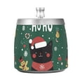 thumbnail image 7 of Yayeee Ashtray with Lid for Cigarette Smokeless Stainless Steel Home Ash Holder, Christmas Cat, 7 of 7