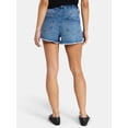 thumbnail image 3 of Madden NYC Women's X Waist Denim Shorts, Sizes XXS-XXL, 3 of 5