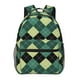 thumbnail image 1 of Disketp Green Squares Mochila Estampada para Hombre y Mujer – Mochila Ligera Clásica con Múltiples Bolsillos para Universidad, Trabajo y Viajes-One Size, 1 of 5
