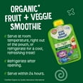 thumbnail image 2 of Earth's Best Organic Brain Support Toddler Food, Apple Raspberry Avocado Smoothie, 4 oz Pouch, 2 of 11
