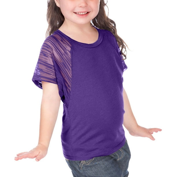 Kavio Girls 3 6x Shr Jrsy Scp Nck Cmflg Strpd Brnt Rglnd Dlmn S S Slcn Wsh Style Pjp0526 Walmart Com Walmart Com