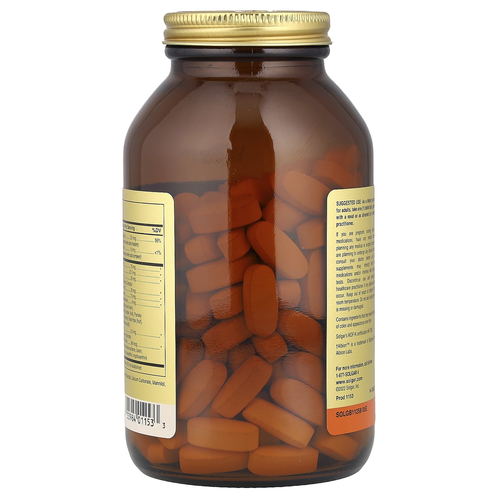 Solgar Formula VM-75 Iron-Free 180 Tablets
