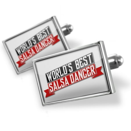 Cufflinks Worlds Best Salsa Dancer - NEONBLOND