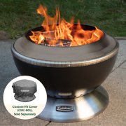 Cuisinart 24” Cleanburn Smokeless Fire Pit with Removable Base for Ash, Portable Wood Burning Outdoor Fireplace, Stainless Steel Smoke Free Outdoor Heater, Enhanced Airflow and Easy Cleanup