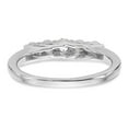 thumbnail image 5 of 14K White Gold Ring Band Wedding Diamond Round 5-Stone , Size 7, 5 of 6