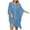 Sky Blue, variant on Cavosen Womens Swimsuit Cover up Crochet Shirt Dress Bikinis Swimwear Kimono Tassel Hem Short Sleeve Lapel Neck Button down Sheer Breathable Long Bathing Suit Swimsuit Kaftan