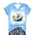 thumbnail image 2 of Camiseta de Cuello Redondo de Manga Corta de la Mujer, Top de Moda para Invierno Y Primavera Impresa de Navidad Casual 3/4, 2 of 4