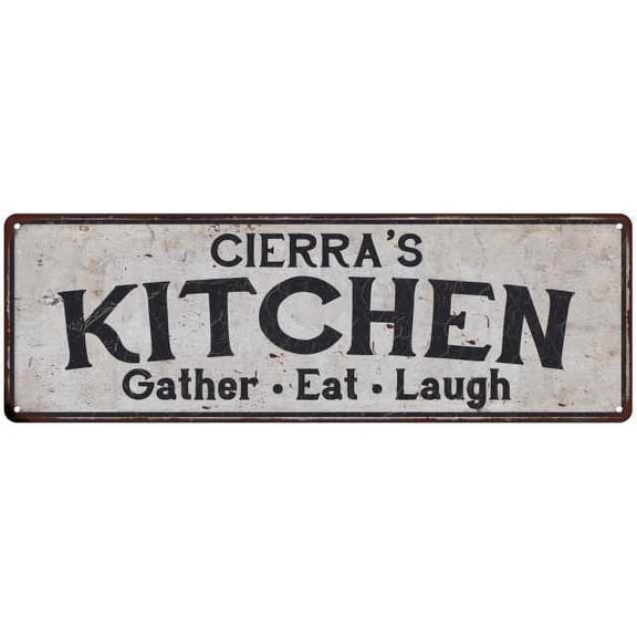 CIERRA's Kitchen Gift Rustic Chic Decor Gift 6x18 Sign 206180051425
