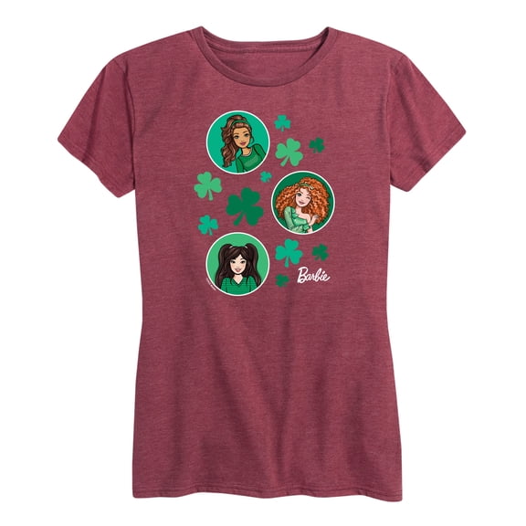Barbie - St. Patrick's Day St. Paddys Collage - Women's Short Sleeve Graphic T-Shirt