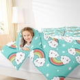 thumbnail image 4 of Homewish Funny Cloud Rainbow Bedding Comforter Set, Kawaii Cartoon Stars Twin Comforter Sets, Teens Kids Boys Girls Reversible Bedding Set, Super Cozy Room Decor, 2-Piece, 4 of 8