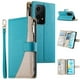 thumbnail image 3 of Funda cartera GANGXUN para Honor 200 Lite , cuero PU con tarjetero, cremallera, correa de mano, soporte y protección 1314°, 3 of 6