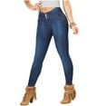 thumbnail image 4 of LT.ROSE IS3004 Butt Lifting Skinny Wide Waistband Colombian Jeans Pantalón Levanta Cola Blue 3, 4 of 5
