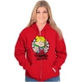 thumbnail image 3 of Retro Old School Dennis The Menace Unisex Plus Size Zip Hoodie Brisco Brands 4X, 3 of 5