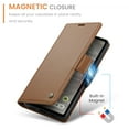 thumbnail image 5 of Case for Google Pixel 8 Pro Wallet Case, Retro PU Leather Flip Case with Magnetic Closure, [RFID Blocking] Card Holder and Kickstand for Men Women, TPU Shockproof Full Protective Case, Brown, 5 of 7
