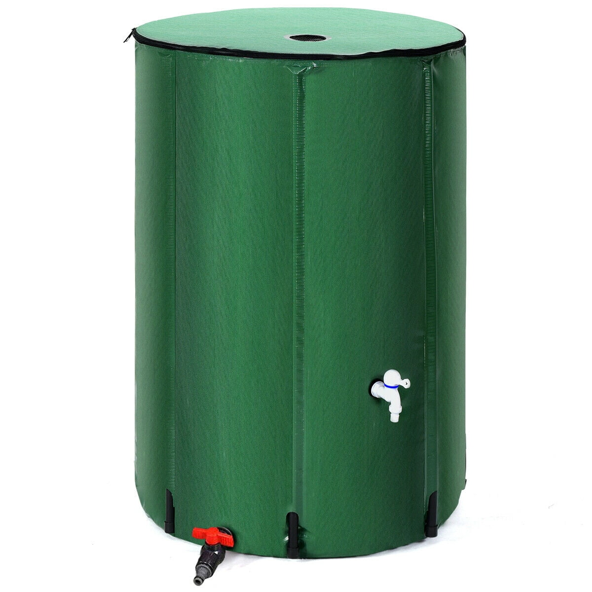 Gymax Portable 100gal. Rain Barrel Water Collector w/ Collapsible Tank