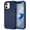 Navy Blue, variant on I-HONVA For iPhone 12/iPhone 12 Pro Case,3-Layer Military Grade Drop Protection Anti-Slip Bumper Rugged Shockproof Dustproof Protection 6.1 inch Phone Case,Deep Purple Pink