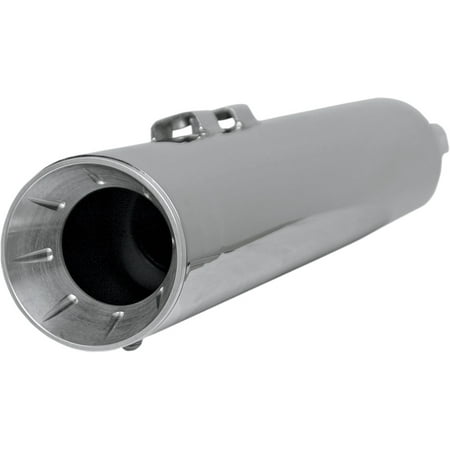 Muffler End Cap Bassani Manufacturing Polished Billet Inverted Fluted End Cap for 4in. Slip-On Mufflers ()
