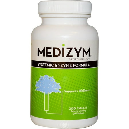 Naturally Vitamins Medizym Systemic Enzyme Formula 200 Tablet, Pack of